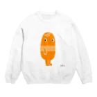 橙 だいだいのD.Dくんグッズ Crew Neck Sweatshirt