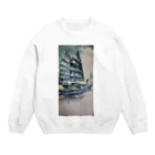 210210210のグリーンブルーな風No.2☆ Crew Neck Sweatshirt