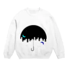 ざっか 夜光昼夢のいっしょうけんめいパワポで作ったロゴの服 Crew Neck Sweatshirt