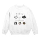 のぐちさきのfamily tree -にゃんこの家系図- Crew Neck Sweatshirt