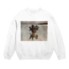 pippilottaのウーパールーパーブラック Crew Neck Sweatshirt