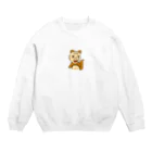 はちょっぷんのおじたぬき Crew Neck Sweatshirt