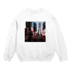 ニューヨークのTimes Square  Crew Neck Sweatshirt