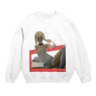 可愛い女の子職人vent4444の後光 Crew Neck Sweatshirt