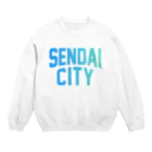 JIMOTO Wear Local Japanの仙台市 SENDAI CITY Crew Neck Sweatshirt