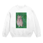 工房もりふくろうのワシミミズク Crew Neck Sweatshirt