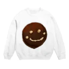 でおきしりぼ子の実験室のザッハトルテの微笑み Crew Neck Sweatshirt