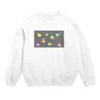 クアッカワラビーくんの日常＆あしゆびふれんず公式グッズのゆるあしゆびふれんずノイズ Crew Neck Sweatshirt