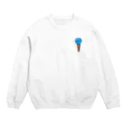 ねむたいお店のねてるアイスクリーム Crew Neck Sweatshirt