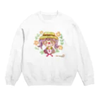 なるせ りきの麦わら帽子の女の子シリーズ。 Crew Neck Sweatshirt