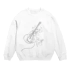 可愛い女の子職人vent4444のバンドガール Crew Neck Sweatshirt