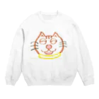 星野敬児(つぼぼ)の山本マロン(茶トラの猫) Crew Neck Sweatshirt