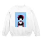 りるかの赤いリボンに縛られた女の子 Crew Neck Sweatshirt