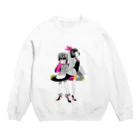 Crab_000のメイドとバニー Crew Neck Sweatshirt