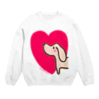 Bu2hamのワンコLOVE Crew Neck Sweatshirt