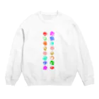 夢（あした）へ☆のホツマ文字のよう。 Crew Neck Sweatshirt