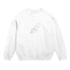 ポケットにビスケット🍪の三色団子らしく色つけた Crew Neck Sweatshirt