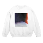 はみまるタウンの赤 青 白 ペイント Crew Neck Sweatshirt