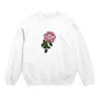 niko's shopの手描きの薔薇 Crew Neck Sweatshirt