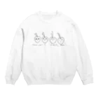 meforのLET'S SLEEP, BOY. Crew Neck Sweatshirt