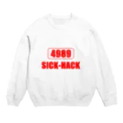 BLICK + BLACK の四苦八苦 -4989：SICK HACK- Crew Neck Sweatshirt