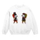 孤独な生き物屋のヨウム男爵とヨウム婦人 Crew Neck Sweatshirt