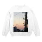 625626の淡い夕焼け Crew Neck Sweatshirt