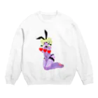 msmchu22の逆アミアミバニーベロニカ Crew Neck Sweatshirt