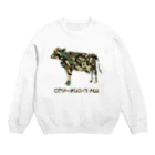 gemgemshopのカウ・モー・フラージュ Crew Neck Sweatshirt