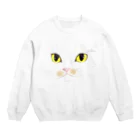 cheeのもずく秘書の顔だけで充分 Crew Neck Sweatshirt