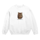 猫のさばみそ&ごましお百貨店(さばごま百貨店)のいつでもごましお Crew Neck Sweatshirt