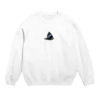 y_b shopの牙 矯正中  サメ Crew Neck Sweatshirt