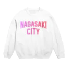 JIMOTO Wear Local Japanの長崎市 NAGASAKI CITY Crew Neck Sweatshirt