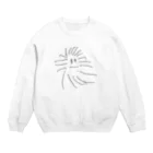 ほわほわのクモのモクちゃん Crew Neck Sweatshirt