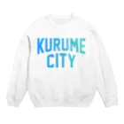 JIMOTOE Wear Local Japanの久留米市 KURUME CITY Crew Neck Sweatshirt