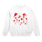 s-nowの血しぶき Crew Neck Sweatshirt