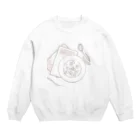 uraraのさくらんぼ チューリップ  Crew Neck Sweatshirt