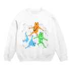 かめ野むし子のカエルちゃん Crew Neck Sweatshirt