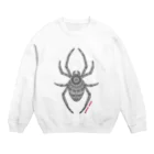 BUDDHA_BEACHの蜘蛛 Crew Neck Sweatshirt