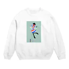 大名のサインポールちゃんグッズ Crew Neck Sweatshirt