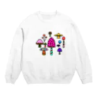 toki-nekoのときのこ山だらけ Crew Neck Sweatshirt