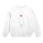 minatoriの文鳥さん(背伸び) Crew Neck Sweatshirt