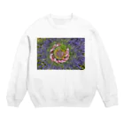 Ashidoriのぐるぐる花々 Crew Neck Sweatshirt