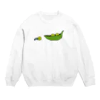 Hiharuのえんどう豆を運ぶフンコロガシ Crew Neck Sweatshirt