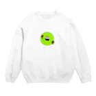 ストライプのうさちゃん原っぱ Crew Neck Sweatshirt