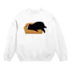 プリティベアのスリーピングベア Crew Neck Sweatshirt