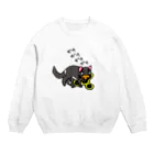 完熟トマト新聞のタスマニアデビルは死んだものを食べる Crew Neck Sweatshirt