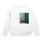 p-techiの涼しそうなベンチ Crew Neck Sweatshirt