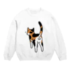 Riotoのねこけつω（三毛猫） Crew Neck Sweatshirt