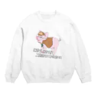 Tぬの店の探偵おしゃブタさん Crew Neck Sweatshirt